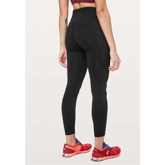 Lululemon Fast & Free 7/8 Tight II Non-Reflective Nulux 25" In Black - Picture 2 of 13